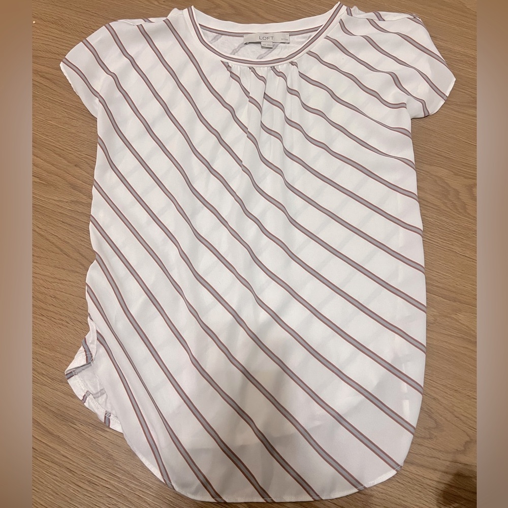 Professional white tuck in blouse